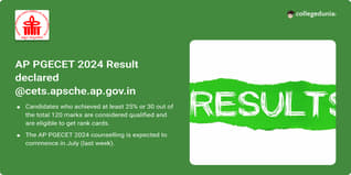 AP PGECET 2024 Result Out @cets.apsche.ap.gov.in on June 19, Get Direct Link Here